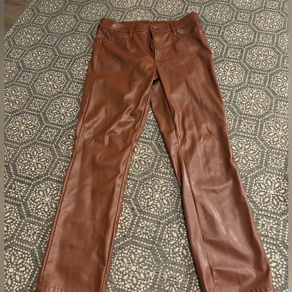 Mother Mid Rise Dazzler Ankle Faux Leather - Picture 9 of 16